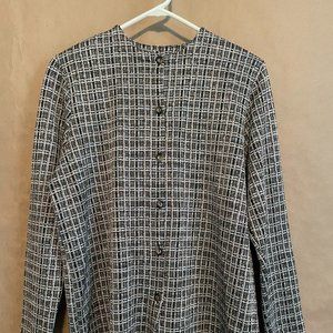 BonWorth Long-sleeved Blouse, Women's Size Small